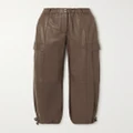 Brunello Cucinelli - Utility Leather Cargo Pants - Brown - IT46