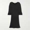 The Row - Danielas Ribbed Wool-blend Maxi Dress - Gray - medium
