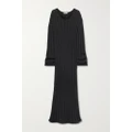 The Row - Danielas Ribbed Wool-blend Maxi Dress - Gray - medium