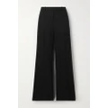 The Row - Banew Pinstriped Wool Wide-leg Pants - Black - US2