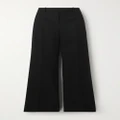 The Row - Banew Pinstriped Wool Wide-leg Pants - Black - US12