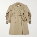 Burberry - Belted Layered Double-breasted Cotton-gabardine Trench Coat - Neutral - UK 4