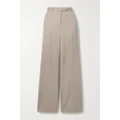 The Row - Banew Wool-twill Straight-leg Pants - Taupe - US0