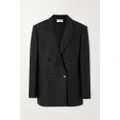 The Row - Wilsonia Double-breasted Wool And Silk-blend Blazer - Black - US8