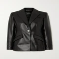 Versace - Icons Leather Blazer - Black - IT42