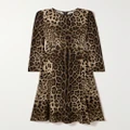 Dolce & Gabbana - Leopard-print Jersey Midi Dress - Leopard print - IT42