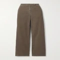 The Row - Banew Cotton-blend Corduroy Straight-leg Pants - Taupe - US2