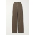 The Row - Banew Cotton-blend Corduroy Straight-leg Pants - Taupe - US2