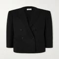 The Row - Wilsonia Double-breasted Pinstriped Wool Blazer - Black - US8