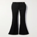 Versace - Icons Embellished Wool-blend Flared Pants - Black - IT40
