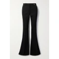 Versace - Icons Embellished Wool-blend Flared Pants - Black - IT36