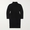 SAINT LAURENT - Wool Turtleneck Midi Dress - Black - XS