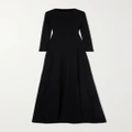 SAINT LAURENT - Open-back Wool Maxi Dress - Black - M
