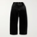 SAINT LAURENT - Faux Leather Straight-leg Pants - Black - 26