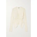 Isabel Marant - Ulietta Gathered Crepe Blouse - Off-white - FR36