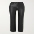Joseph - Den Cropped Leather Straight-leg Pants - Black - FR34