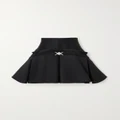 Versace - Embellished Wool And Silk-satin Mini Skirt - Black - IT36