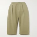 Burberry - Cotton Tapered Pants - Beige - UK 6