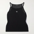 Givenchy - Embellished Ribbed Cotton Tank - Black - x small