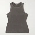 James Perse - Ribbed Stretch-supima Cotton Tank - Gray - 0