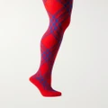Burberry - Wool-blend Jacquard Tights - Red - S