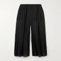 Dolce & Gabbana - Silk-chiffon Wide-leg Pants - Black - IT48