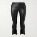 Spanx - Faux Stretch-leather Leggings - Black - XL