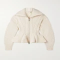 Alexander McQueen - Cable-knit Wool-blend Cardigan - Ivory - M