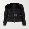 Moncler Grenoble - Plantrey Hooded Belted Faux Fur-trimmed Quilted Shell Down Jacket - Black - 0