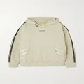 Moncler Genius - + Adidas Originals Striped Shell-trimmed Cotton-jersey Hoodie - Cream - x small