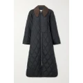 GANNI - Quilted Reycled-ripstop Coat - Black - EU 36