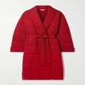Skin - Sevan Quilted Cotton Robe - Red - 0