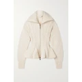 Alexander McQueen - Cable-knit Wool-blend Cardigan - Ivory - S