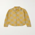 Burberry - Checked Cotton Shirt - Yellow - UK 4