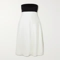 Polo Ralph Lauren - Ralia Strapless Two-tone Satin Gown - White - US8