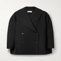 The Row - Essentials Polli Double-breasted Wool-blend Coat - Black - x large