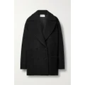 The Row - Atis Oversized Double-breasted Wool And Cashmere-blend Felt Coat - Black - medium