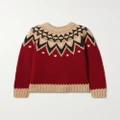 Polo Ralph Lauren - Fair Isle Knitted Sweater - Red - x large