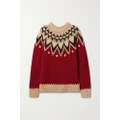 Polo Ralph Lauren - Fair Isle Knitted Sweater - Red - x large