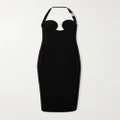 Versace - Crepe Halterneck Midi Dress - Black - IT46