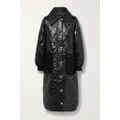 Barbour - Marsett Leather And Velvet-trimmed Quilted Shell Jacket - Black - UK 10