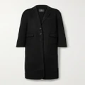 Anine Bing - Quinn Wool And Cashmere-blend Felt Coat - Black - small