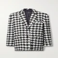 Anine Bing - Quinn Brushed Houndstooth Tweed Blazer - Multi - medium