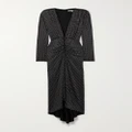 Veronica Beard - Kiah Ruched Crystal-embellished Jersey Maxi Dress - Black - x small
