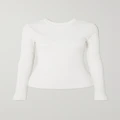 Citizens of Humanity - + Net Sustain Adeline Ribbed Stretch Organic Cotton And Lyocell-blend Top - White - large