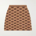 Gucci - Wool-jacquard Midi Skirt - Brown - S