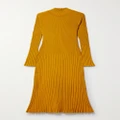 Proenza Schouler - Ribbed-knit Midi Dress - Gold - medium