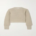 Brunello Cucinelli - Sequin-embellished Waffle-knit Sweater - Beige - small