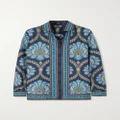 Etro - Printed Silk-twill Shirt - Blue - IT38