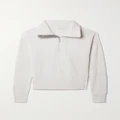 Brunello Cucinelli - Bead-embellished Ribbed Cashmere Sweater - Ecru - medium
